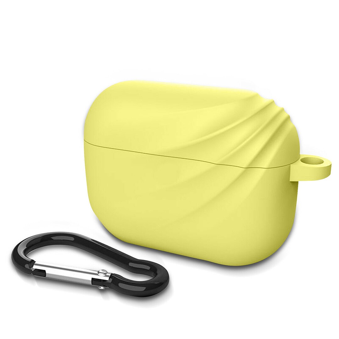 Husa de Protectie pentru Apple AirPods Pro, Modern Design, Breloc, Galben