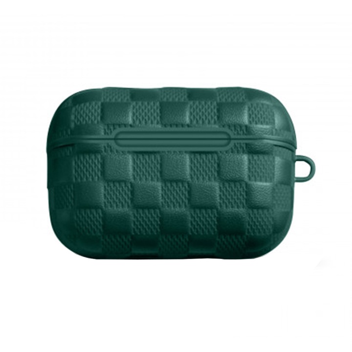 Husa de Protectie pentru Apple AirPods Pro, Pattern Design, Verde