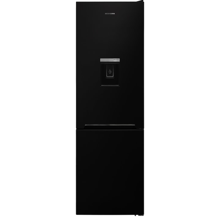 Heinner HC-V270BKWDF+ Kombinált hűtőszekrény, 268l, M:170 cm, Szuper fagyasztás, Vízadagoló, F energiaosztály, Fekete