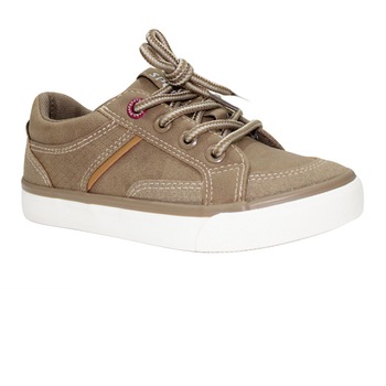 Pantofi baieti cu siret A2578-S, Bej Maro Pantofi baieti cu siret A2578-S, Bej Maro