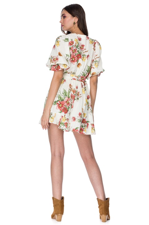 Rochie Framboise Jade din in multicolor S