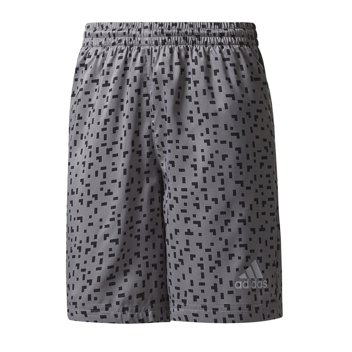 Pantaloni scurti pentru copii, Adidas, Poliester, 152, Gri/Negru