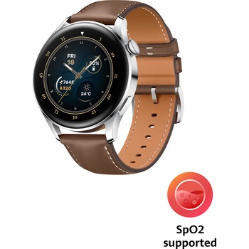 Ceas smartwatch Huawei Watch 3, 46 mm, Classic, Brown Leather Ceas smartwatch Huawei Watch 3, 46 mm, Classic, Brown Leather