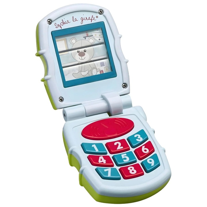 Jucarie muzicala Vulli - Girafa Sophie, Primul meu telefon mobil