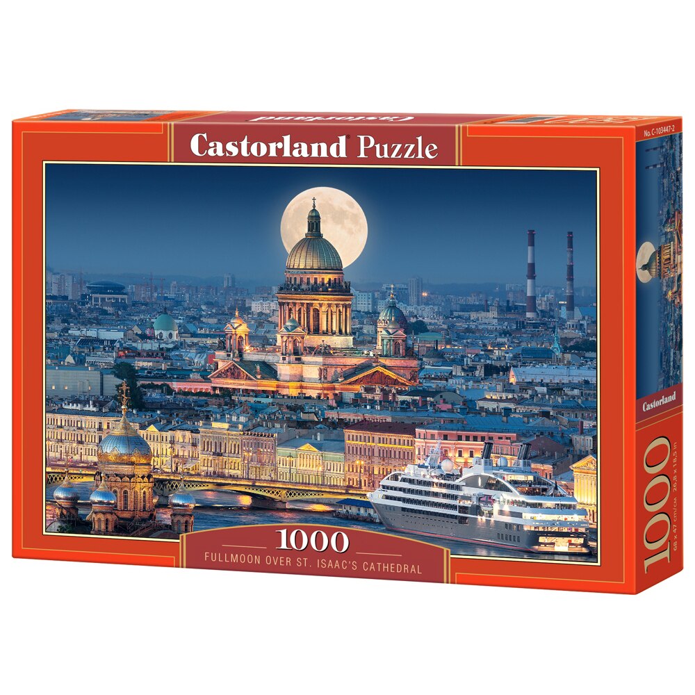 Puzzle Castorland Fullmoon over St. Isaac's Cathedral, 1000 piese
