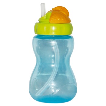 Cana sport anticurgere cu pai PP, Lorelli, 12 luni+, 275 ml, Blue Cana sport anticurgere cu pai PP, Lorelli, 12 luni+, 275 ml, Blue