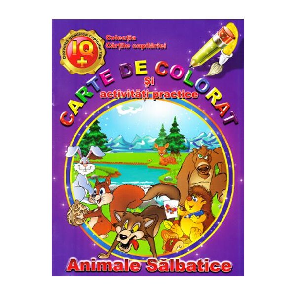 Carte de Colorat Animale Salbatice