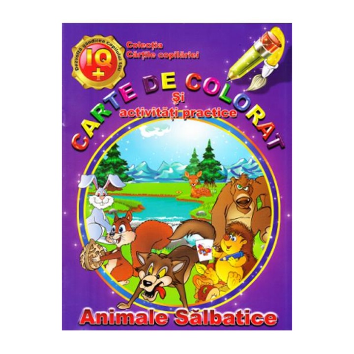 Carte de Colorat Animale Salbatice