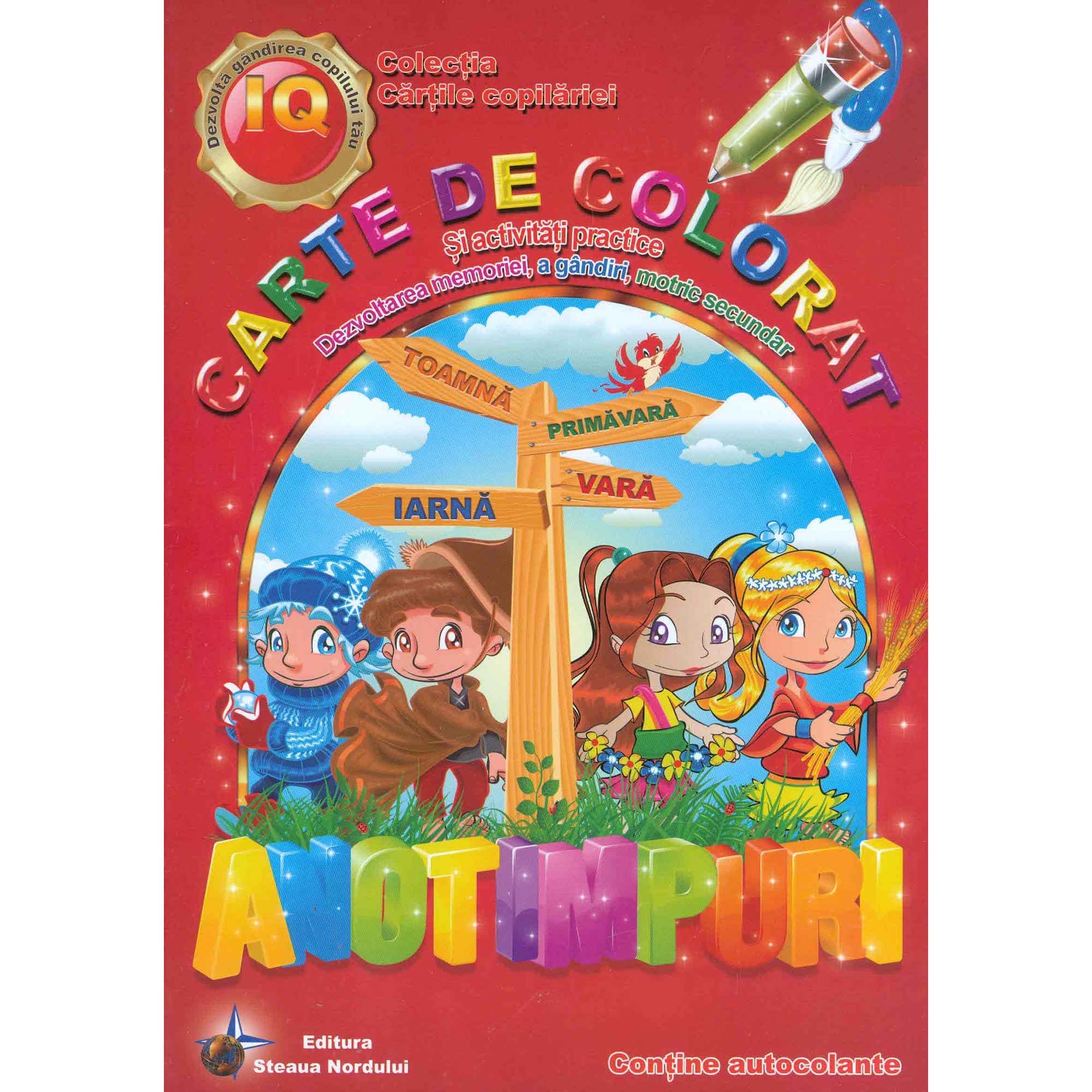 Carte de Colorat Anotimpuri