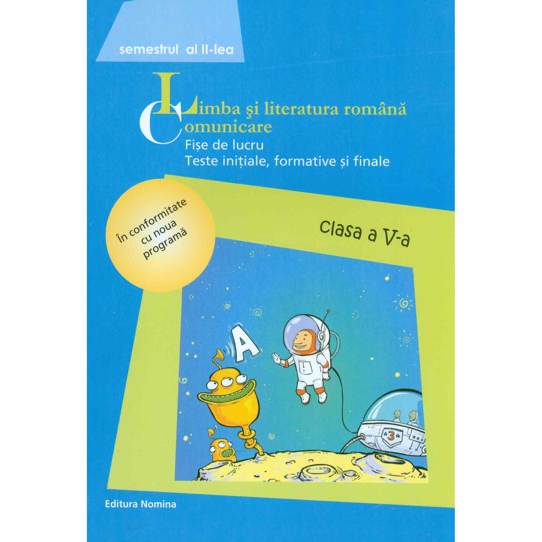 Lb Romana. Fise de lucru a V-a sem. II 2015 - Rita Cintiuc