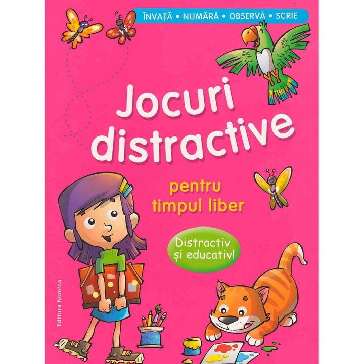 Jocuri distractive pentru timpul liber - roz - Ioana Suilea
