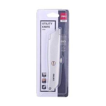 Cutter Utilitar Deli din Aluminiu, Lama Magnetica Cutter Utilitar Deli din Aluminiu, Lama Magnetica