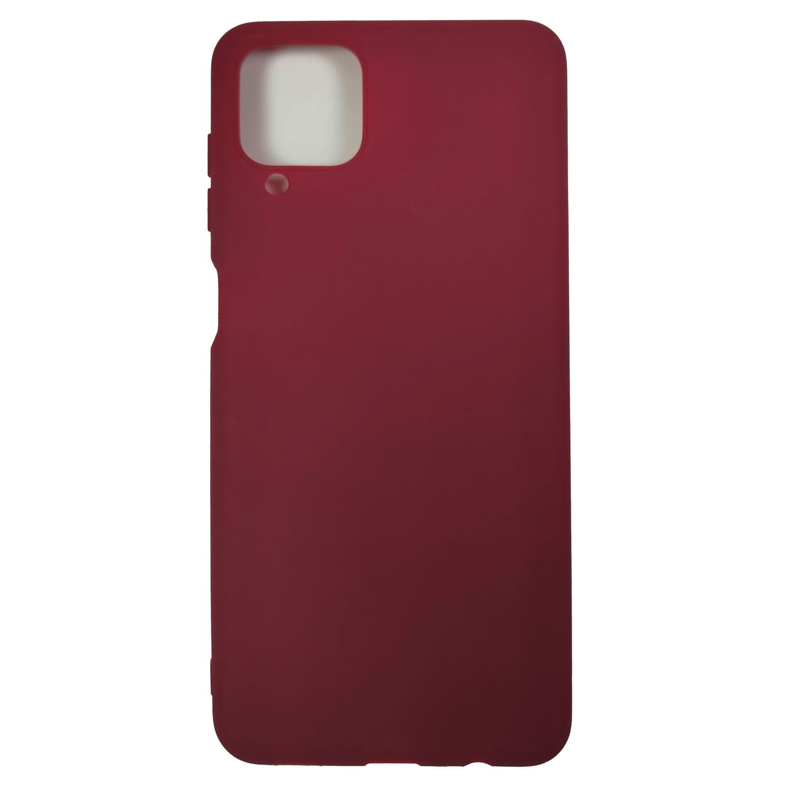 Husa compatibila cu Samsung Galaxy A12 model Mat, Silicon, Antisoc, TPU, Viceversa Visiniu