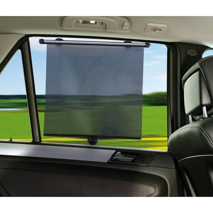 Мрежеста ролетна щора AMIO SB-01, Странична за прозореца на автомобила , 40х45 см