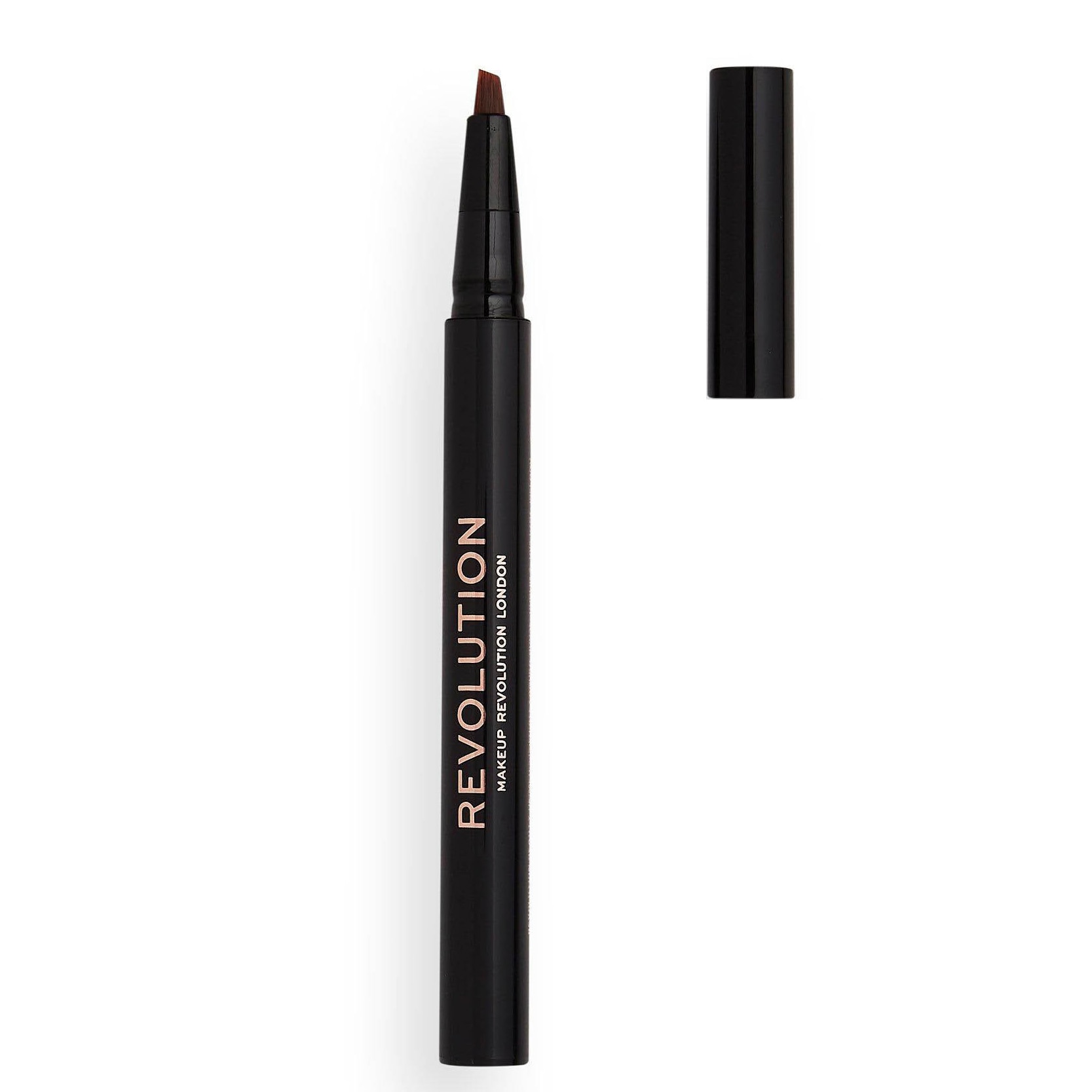 Creion pentru sprancene Makeup Revolution, Bushy Brow Ash Brown, 0.5 ml