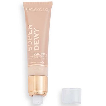 Crema hidratanta pentru ten Makeup Revolution, Face Superdewy Tinted Moisturizer Light Beige , 55 ml