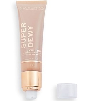 Crema hidratanta pentru ten Makeup Revolution, Face Superdewy Tinted Moisturizer Tan , 55 ml