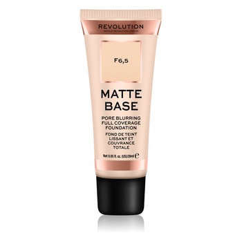 Fond de ten Makeup Revolution, Matte Base F6.5, 28 ml Fond de ten Makeup Revolution, Matte Base F6.5, 28 ml