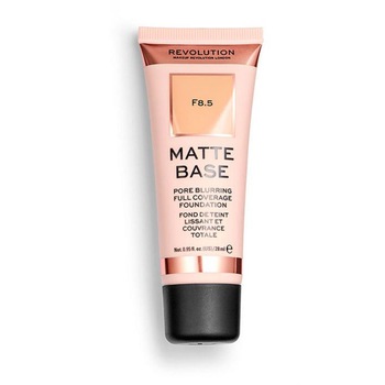 Fond de ten Makeup Revolution, Matte Base F8.5, 28 ml Fond de ten Makeup Revolution, Matte Base F8.5, 28 ml