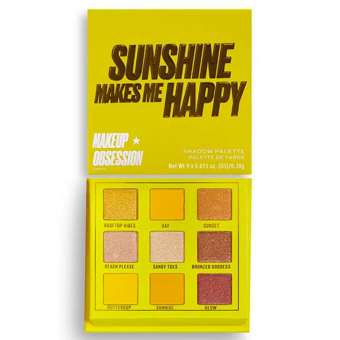 Paleta fard Makeup Revolution, Obsession Sunshine Makes Me Happy, 3.4 gr