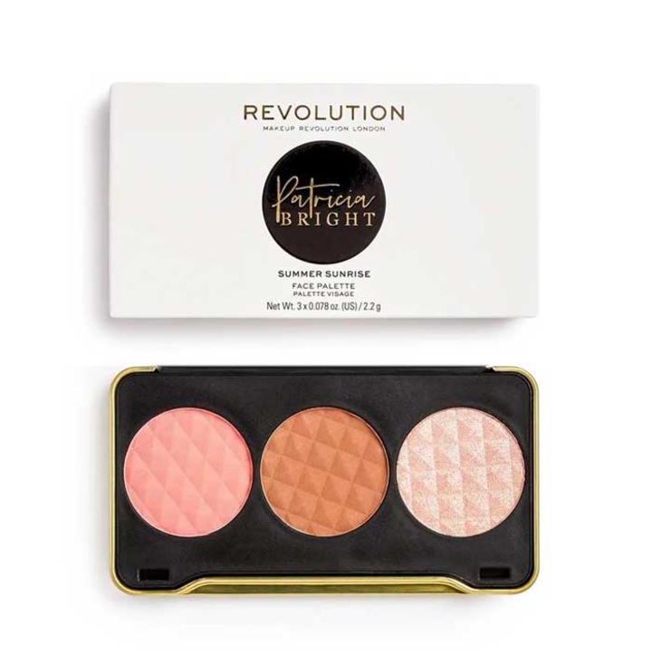 Paleta fard Makeup Revolution, Patricia Bright Summer Sunrise, 6.6 gr