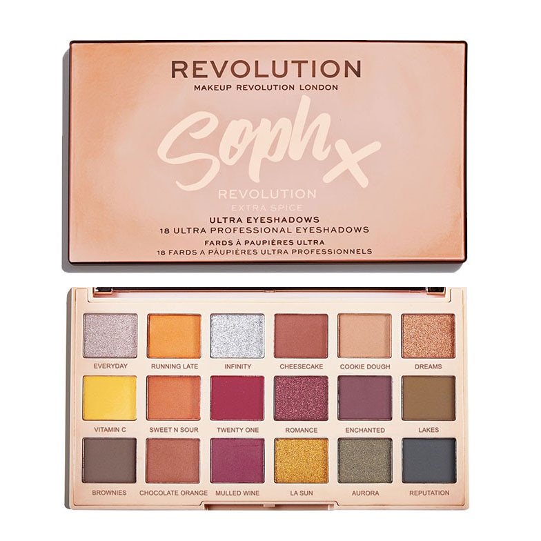 Paleta fard Makeup Revolution, Soph Extra Spice, 14.4 gr