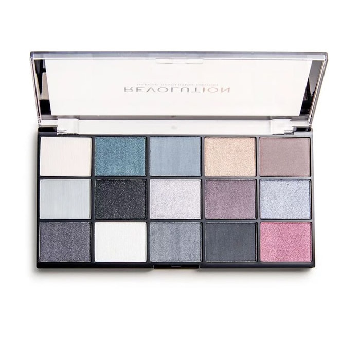 Paleta farduri Makeup Revolution, Eye Reloaded Blackout , 17.4 gr