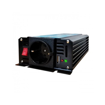 Invertor TED Electric de la 12V la 220-230V 300W Unda Sinusoidala Pura Invertor TED Electric de la 12V la 220-230V 300W Unda Sinusoidala Pura