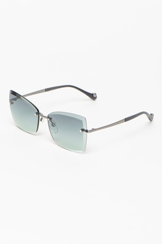 Ana Hickmann, Ochelari de soare patrati cu lentile in degrade, Albastru, 60-16-140 Standard Ana Hickmann, Ochelari de soare patrati cu lentile in degrade, Albastru, 60-16-140 Standard