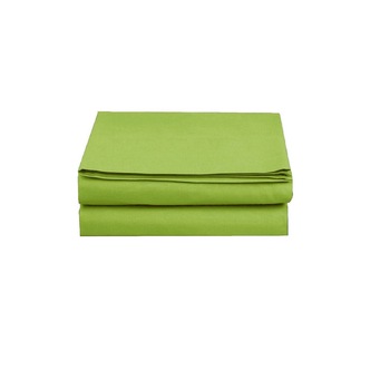 Husa pentru pilota, din bumbac 100%, de culoare verde mat uni, cu dimensiunea 140/200 Husa pentru pilota, din bumbac 100%, de culoare verde mat uni, cu dimensiunea 140/200