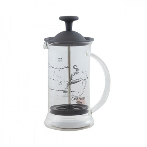 Presa franceza Tadar, Sticla, Transparent/Negru, 0.2 l