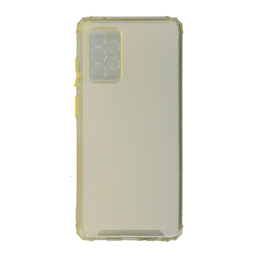 Husa din silicon anti crack, pentru Samsung Galaxy A72, galben