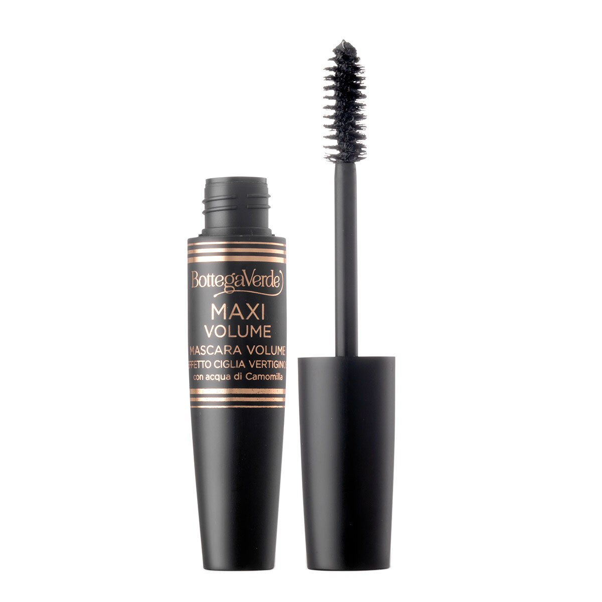 Mascara gene, cu efect de volum, cu extract de musetel, negru , 13 ML, Bottega Verde