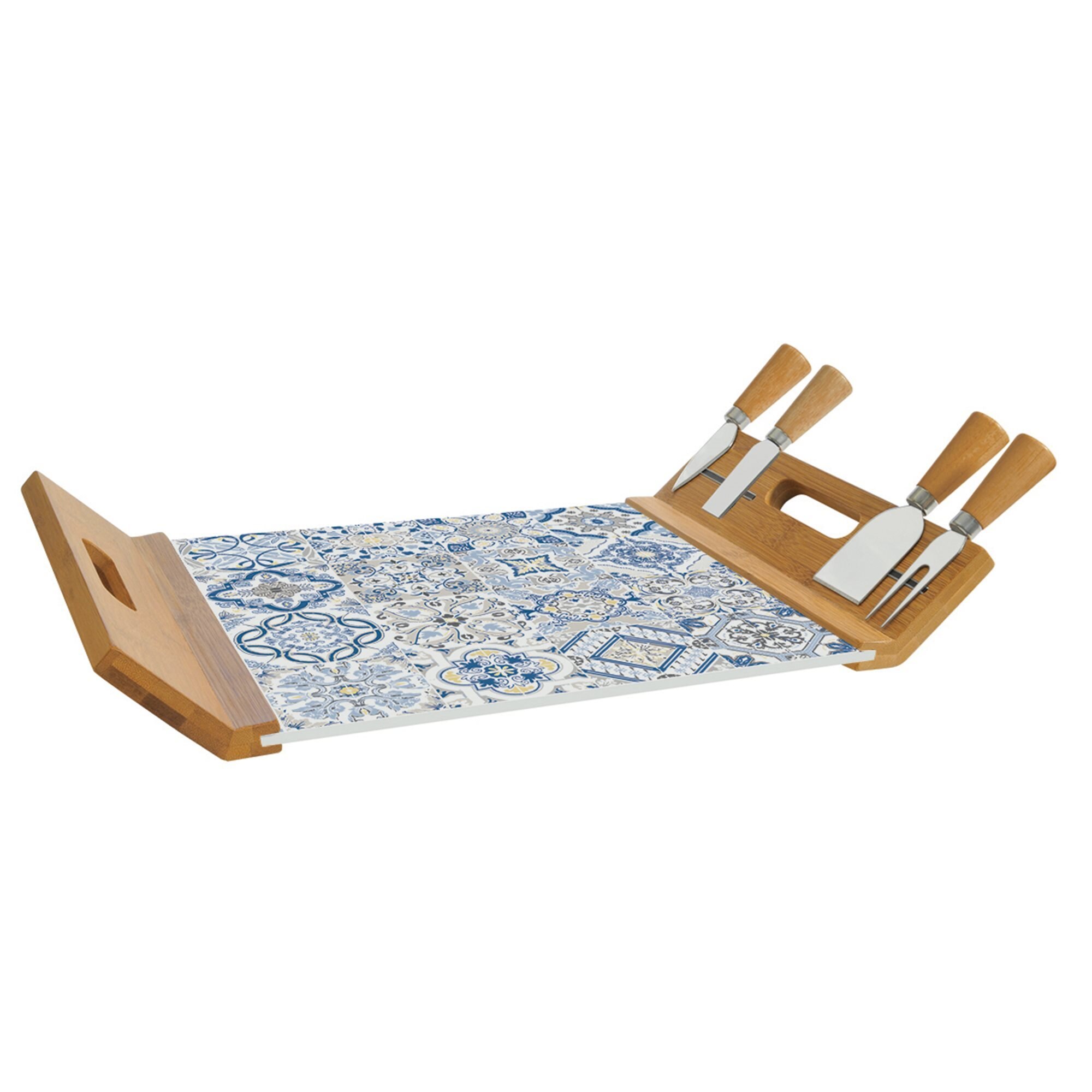 Set servire branzeturi 5 piese 