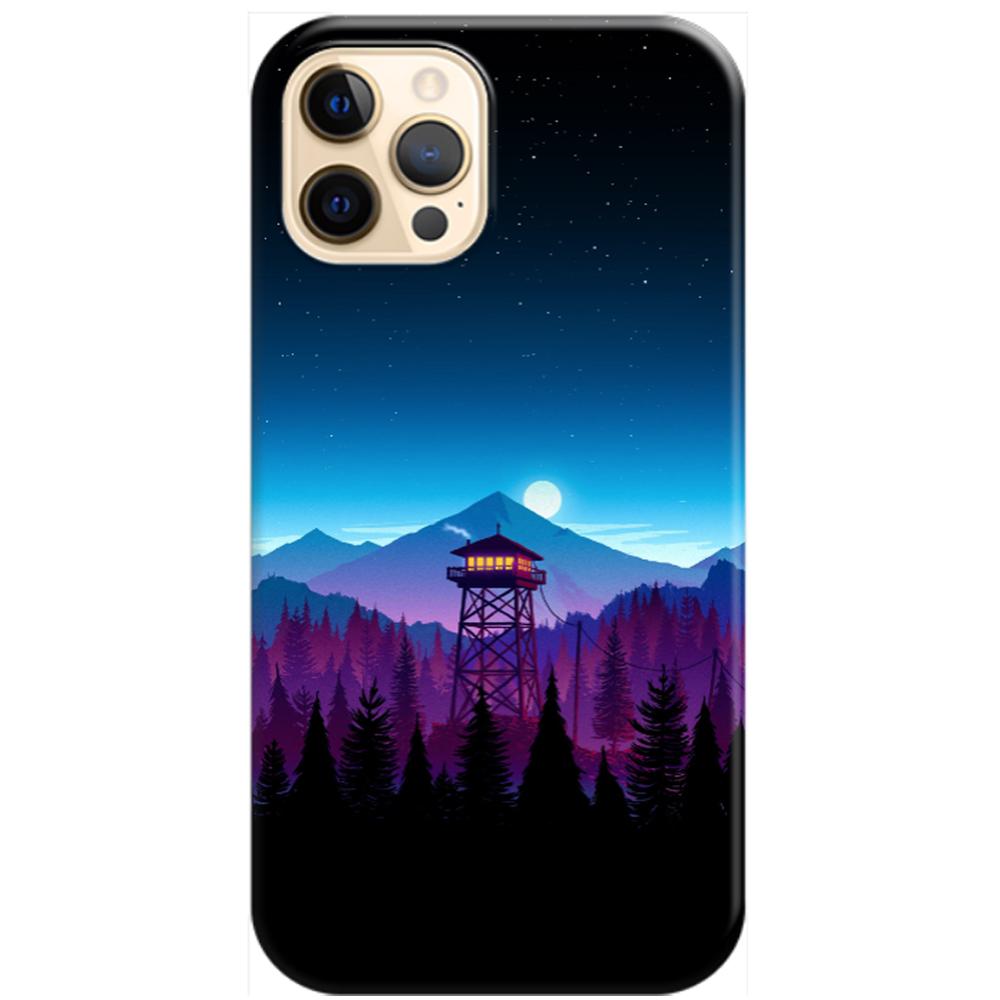 Husa silicon compatibila cu Apple iPhone 12 Pro Max model Firewatch Tower, Silicon, TPU Viceversa