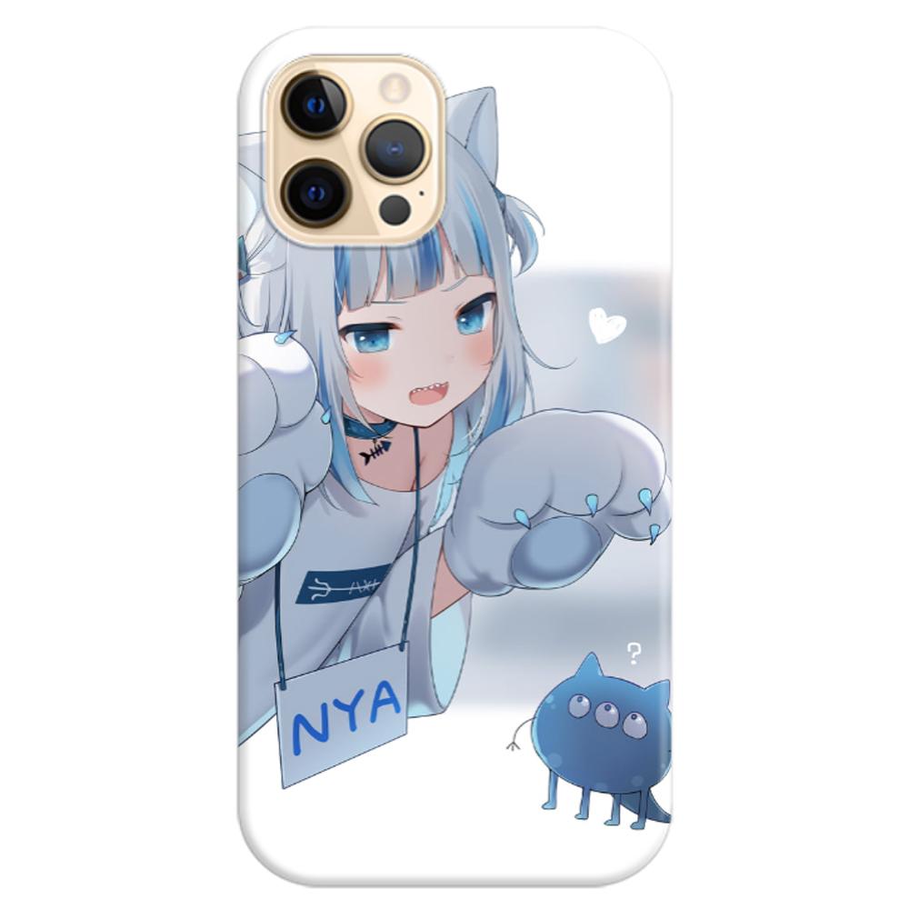 Husa silicon compatibila cu Apple iPhone 12 Mini model Gawr Gura Hololive, Silicon, TPU Viceversa
