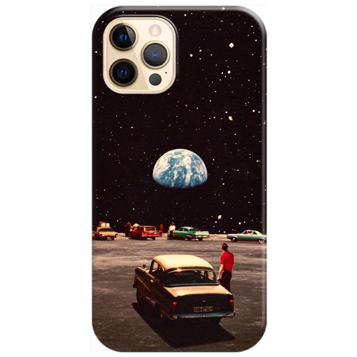 Husa silicon compatibila cu Apple iPhone 12, iPhone 12 Pro model Retro Cinema, Silicon, TPU Viceversa