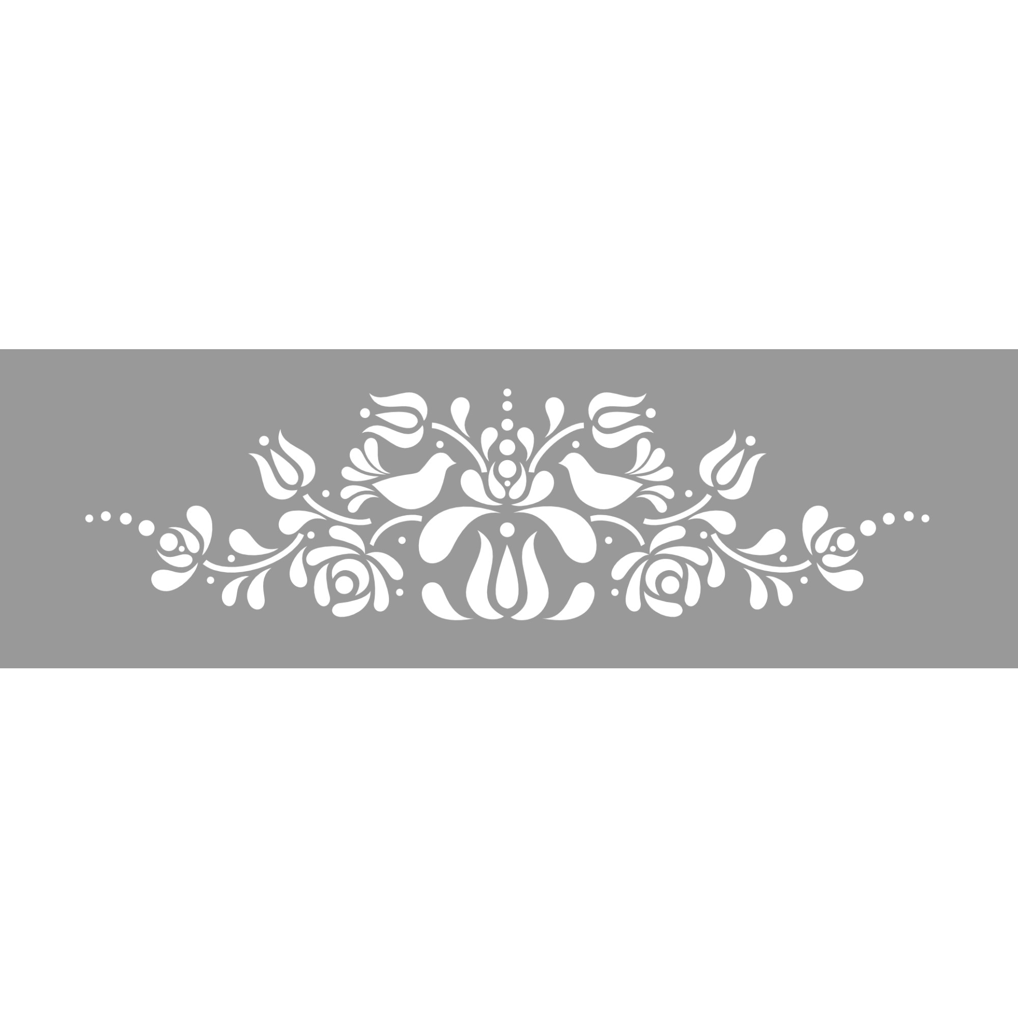 Sablon Refolosibil Panonian Folk Motif 330*120mm - SP102