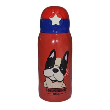 Termos Hausberg HB-H1453RS cu pai, Inox, 0.5L Termos Hausberg HB-H1453RS cu pai, Inox, 0.5L