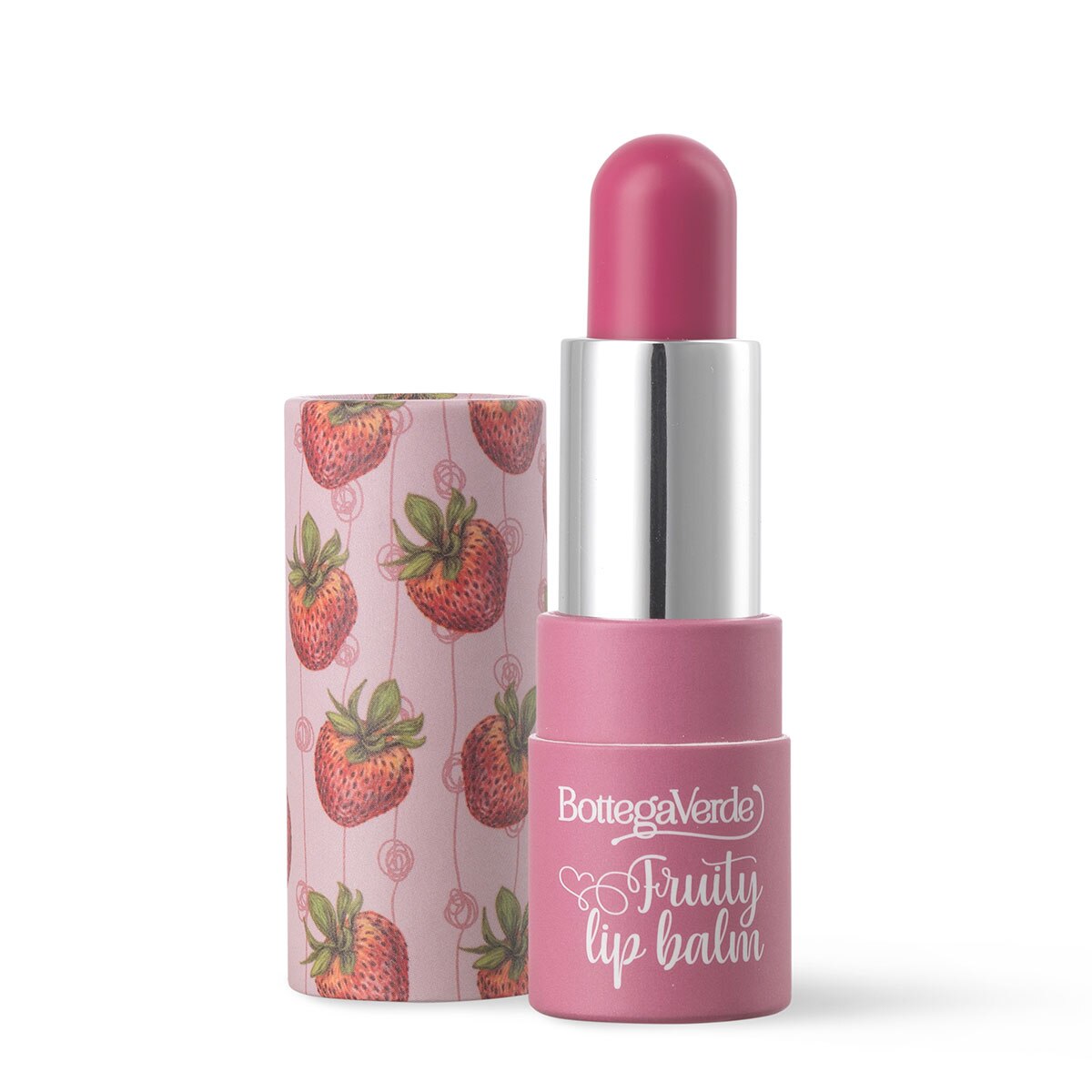 Balsam de buze, hidratant, cu ulei din samburi de caise, rosu capsuna, Bottega Verde