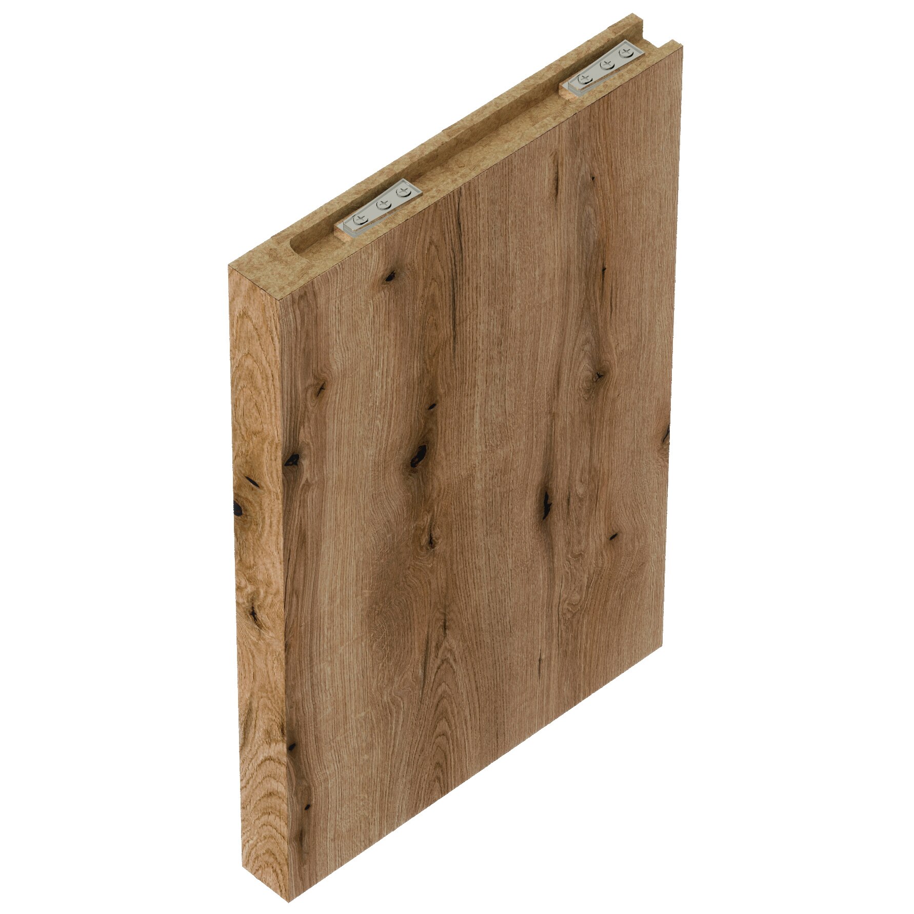 Flanc vertical KRING, texturat, stejar, 30x46x3.8 cm