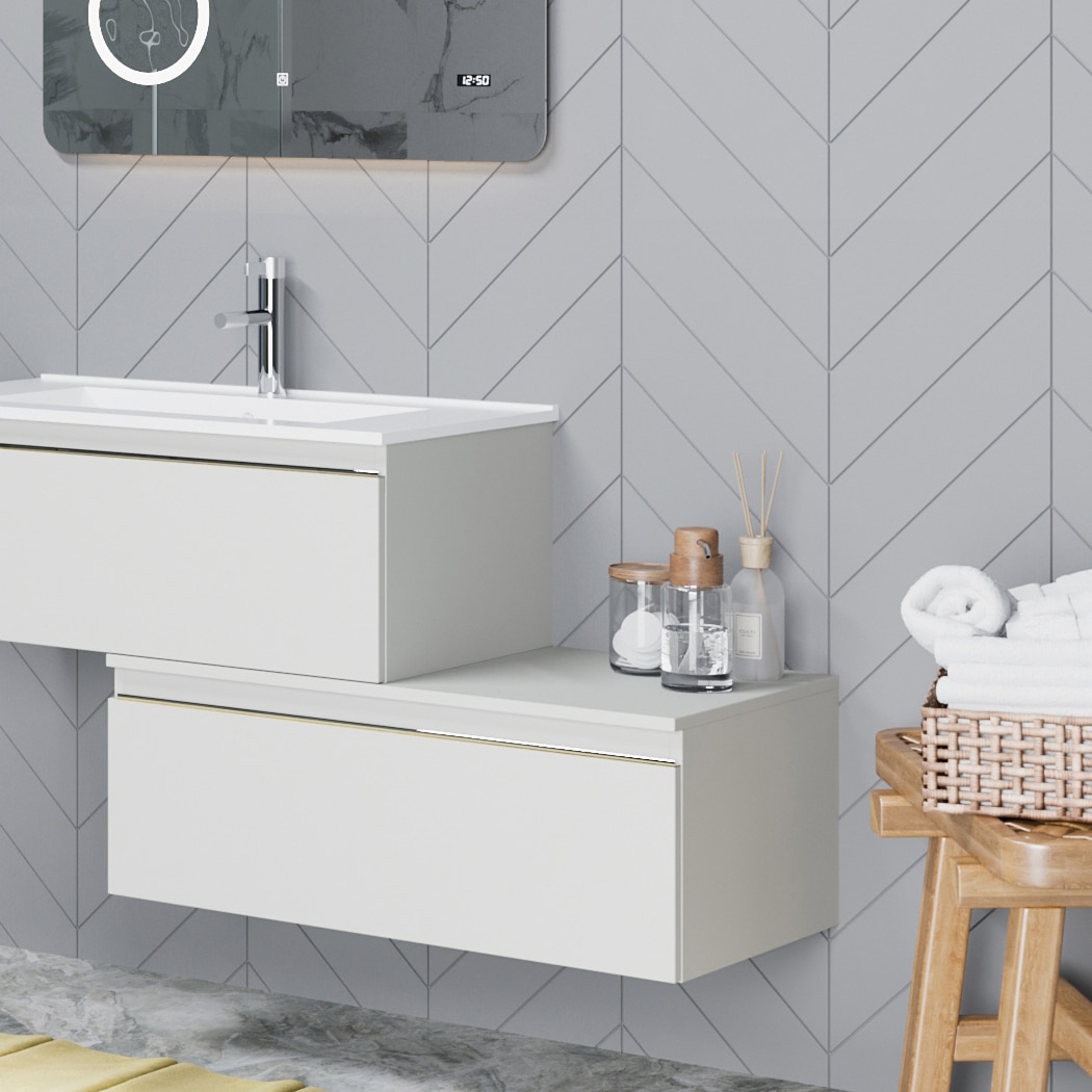 Sertar suspendat Kring Albatros, gri deschis mat, 80.2x31.6x46 cm