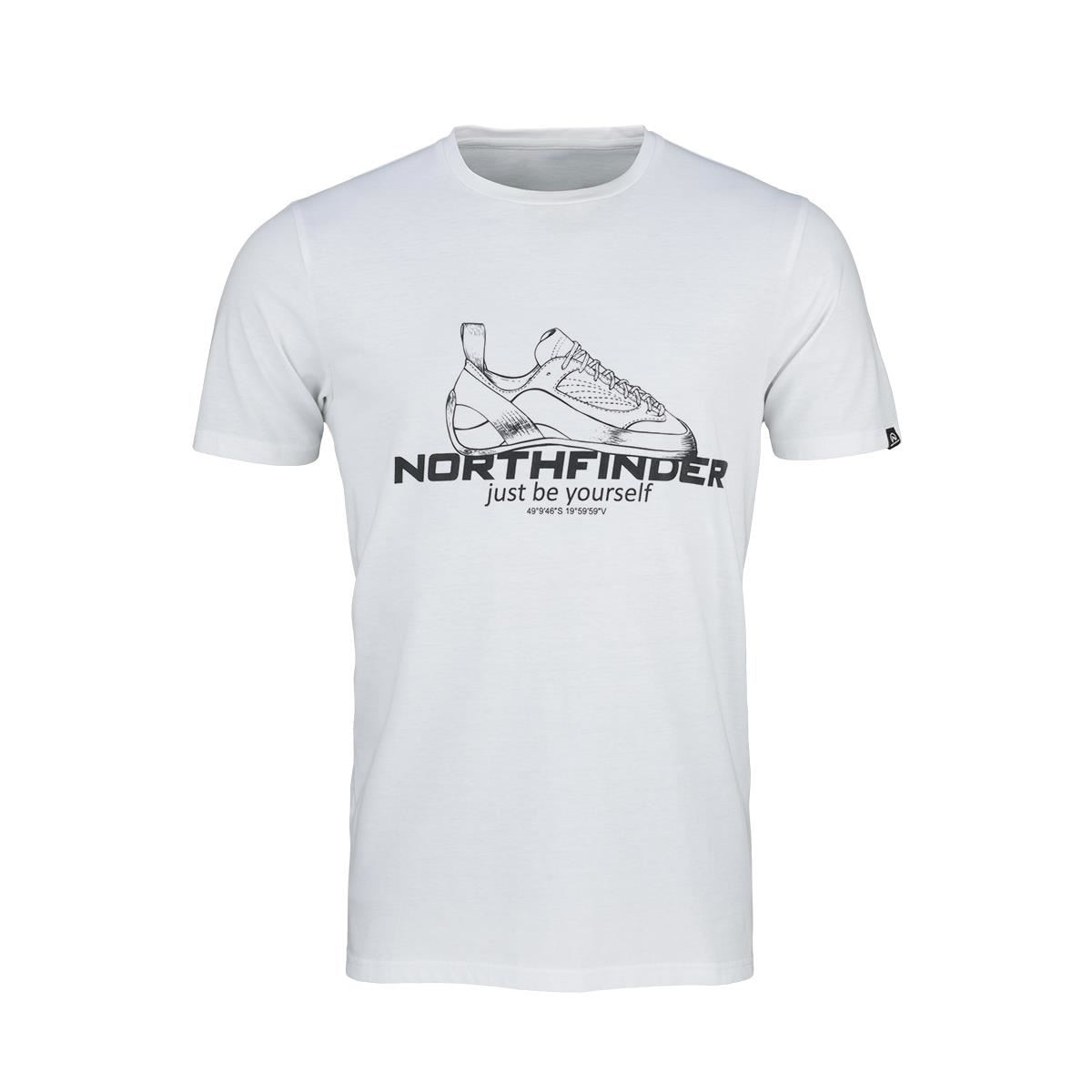 Tricou barbati NORTHFINDER Allan TR-3540OR, Alb