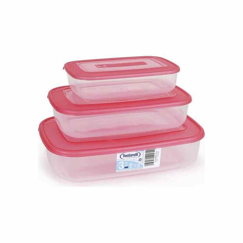 Set de 3 Cutii pentru Pranz Tontarelli 1 - 2 - 3 L Corai