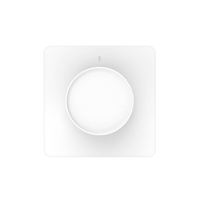 Димируем осветителен ключ – ротационен димер бутон, WiFi, с нулев проводник, бял