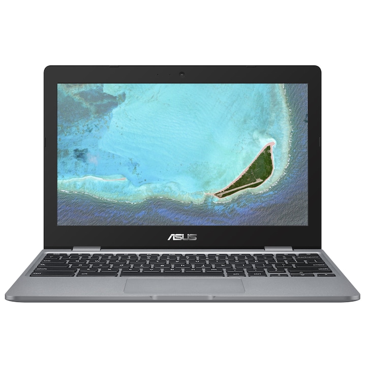 Лаптоп ASUS Chromebook C223NA-GJ0055 с Intel Celeron N3350 (1.10/2.40GHz, 2M), 4 GB, 32GB eMMC, Intel HD Graphics 500, Chrome OS, Сив