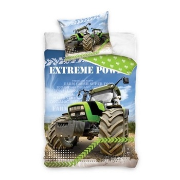 Lenjerie de pat pentru copii Carbotex, Tractor Extrem Power, Bumbac, 140x200cm Lenjerie de pat pentru copii Carbotex, Tractor Extrem Power, Bumbac, 140x200cm