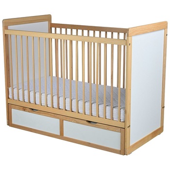 Patut cu sertar, din lemn de fag, pentru copii, Primii Pasi, PL06 Patut cu sertar, din lemn de fag, pentru copii, Primii Pasi, PL06