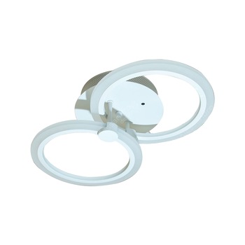 Lustra LED cu aplicatie pentru telefon, 2.4 GHz, intensitate reglabila, lumina calda/neutra/rece, acril exterior, 48W Lustra LED cu aplicatie pentru telefon, 2.4 GHz, intensitate reglabila, lumina calda/neutra/rece, acril exterior, 48W