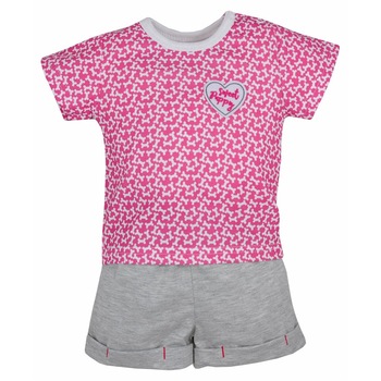 Compleu 2 piese de vara pentru fete Koala Cool Dog 05-221R, Roz 11176 Compleu 2 piese de vara pentru fete Koala Cool Dog 05-221R, Roz 11176